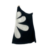 FARM RIO ONE SHOULDER DRESSES BLACK M