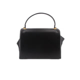 VALENTINO ONE STUD LEATHER FLAP CROSSBODYS BLACK