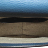 CHLOE MARCIE GRAINED CALFSKIN SMALL CROSSBODYS NAVY