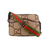 GUCCI JUMBO GG MESSENGER CROSSBODYS TAN