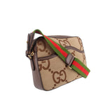 GUCCI JUMBO GG MESSENGER CROSSBODYS TAN