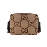 GUCCI JUMBO GG MESSENGER CROSSBODYS TAN