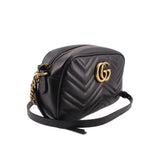 GUCCI MARMONT CAMERA CROSSBODYS BLACK