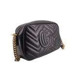 GUCCI MARMONT CAMERA CROSSBODYS BLACK