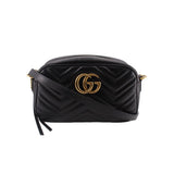 GUCCI MARMONT CAMERA CROSSBODYS BLACK