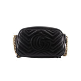 GUCCI MARMONT CAMERA CROSSBODYS BLACK
