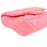 CHANEL MINI FUNKY TOWN FLAP SHOULDER BAGS PINK