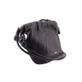 LOEWE MINI FLAMENCO SHOULDER BAGS BLACK