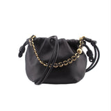 LOEWE MINI FLAMENCO SHOULDER BAGS BLACK