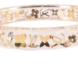 LOUIS VUITON LV INCLUSION BRACELETS CLEAR/GOLD