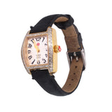 MICHELE URBAN PETITE DIAMOND WATCHES GOLD/BLACK