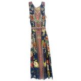 JOHNNY WAS PRINT DRESSES BLUE/MULTI M