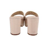 MARC FISHER PLATFORM SANDALS CREAM 7.5 US
