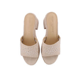 MARC FISHER PLATFORM SANDALS CREAM 7.5 US