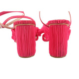 LOEFFLER RANDALL HEELED SANDALS PINK 7.5 US