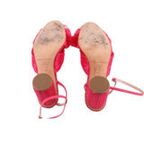 LOEFFLER RANDALL HEELED SANDALS PINK 7.5 US
