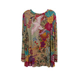 JOHNNY WAS PRINT TOPS MULTI XL