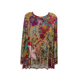 JOHNNY WAS PRINT TOPS MULTI XL