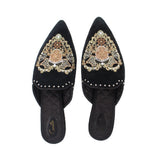 CAMILLA JEWELED MULES BLACK 40 EU | 9 US