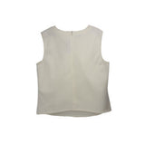 AKRIS SLEEVELESS TOPS WHITE XL | 16