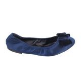 TORY BURCH SATIN FLATS BLUE 10 US