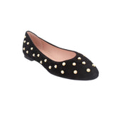 STUART WEITZMAN PEARL FLATS BLACK 10 US