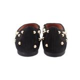 STUART WEITZMAN PEARL FLATS BLACK 10 US