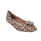 STUART WEITZMAN FUR FLATS LEOPARD 10 US