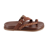 SCHUTZ FLAT SANDALS BROWN 9 US
