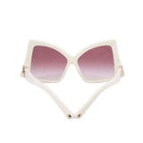 VALENTINO VA4091 OVERSIZED BUTTERFLY SUNGLASSES WHITE