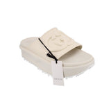 GUCCI SOFT RUBBER GG PLATFORM SANDALS WHITE 40 EU | 9.5 US