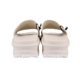GUCCI SOFT RUBBER GG PLATFORM SANDALS WHITE 40 EU | 9.5 US