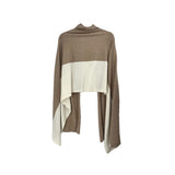 ZESTT COLORBLOCK SCARVES NUDE/WHT O/S