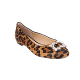 SOLE SOCIETY FUR FLATS BROWN 10 US