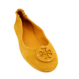 TORY BURCH SUEDE FLATS YELLOW 10 US