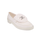 CHANEL QUILTED LOAFERS WHITE 41 EU | 9 US