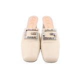 GUCCI MULE HEELS WHITE 40.5 EU | 10 EU