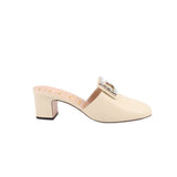 GUCCI MULE HEELS WHITE 40.5 EU | 10 EU