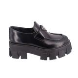PRADA MONOLITH LOAFERS BLACK 37 EU | 7 US