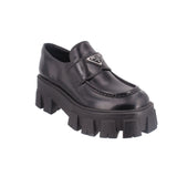 PRADA MONOLITH LOAFERS BLACK 37 EU | 7 US