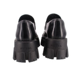 PRADA MONOLITH LOAFERS BLACK 37 EU | 7 US