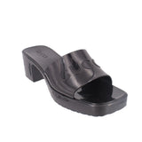 GUCCI RUBBER SANDALS BLACK 40 EU | 10 US