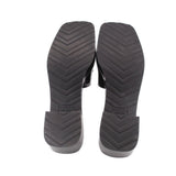 GUCCI RUBBER SANDALS BLACK 40 EU | 10 US