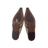 BRUNELLO CUCINELLI MONILI-TRIMMED SUEDE FLATS GRAY 37.5 EU | 7.5 US