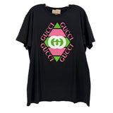 GUCCI GRAPHIC TOPS BLACK M