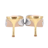 STEVE MADDEN KITTEN HEELS SILVER 6 US