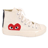 CONVERSE COMME DES GARCONS SNEAKERS WHITE 7.5 US