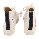 CONVERSE COMME DES GARCONS SNEAKERS WHITE 7.5 US