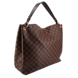 LOUIS VUITTON GRACEFUL MM SHOULDER BAGS DAMIER EBENE