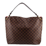 LOUIS VUITTON GRACEFUL MM SHOULDER BAGS DAMIER EBENE